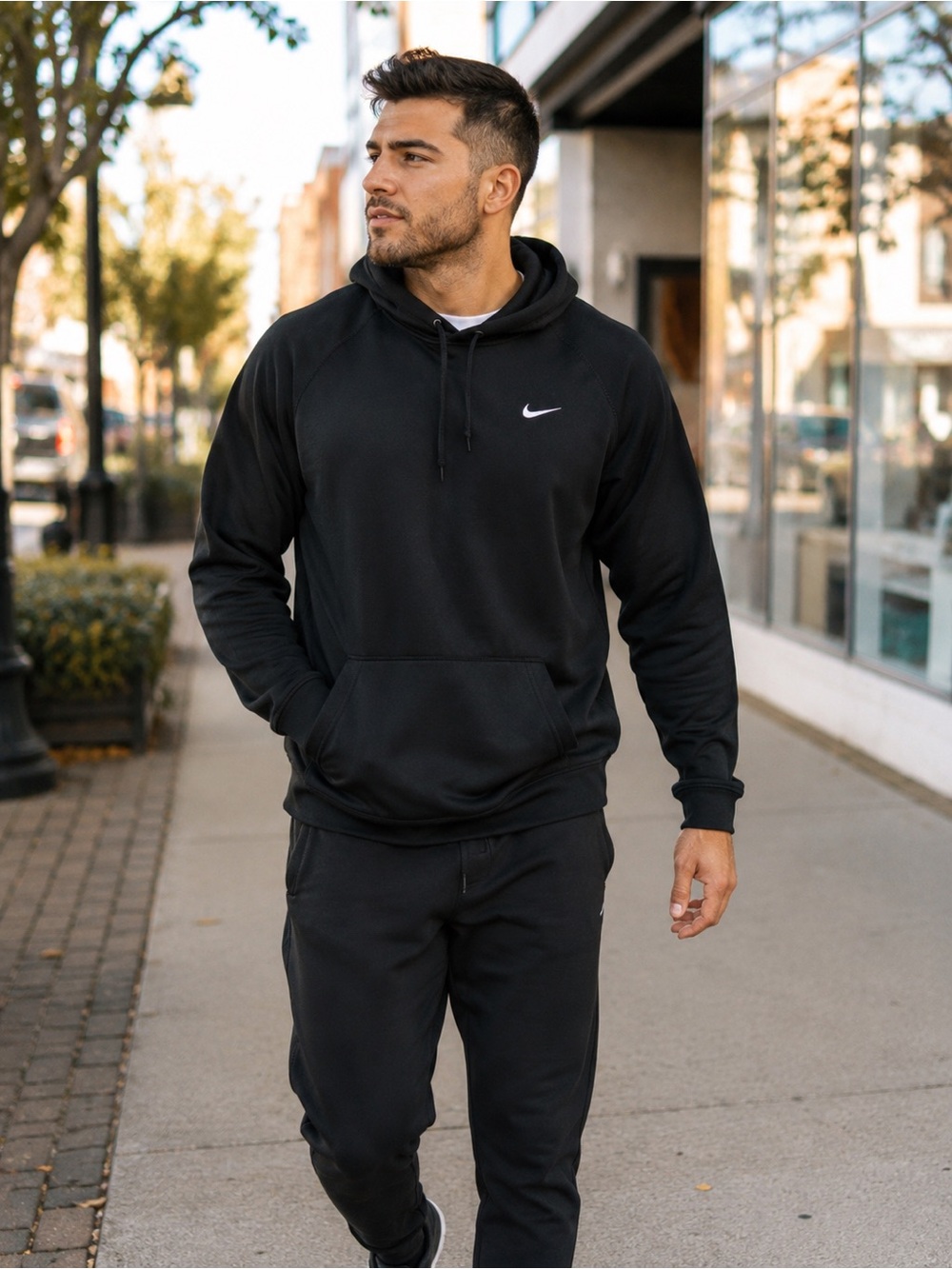 Nike Therma-FIT Pullover Hoodie Black Men’s Small